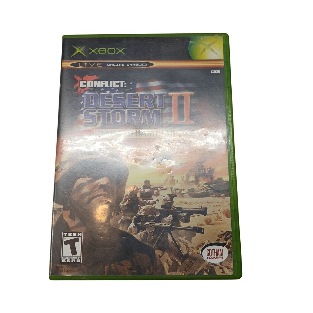 Conflict Desert Storm II Back to Baghdad Microsoft Xbox Original Game CIB